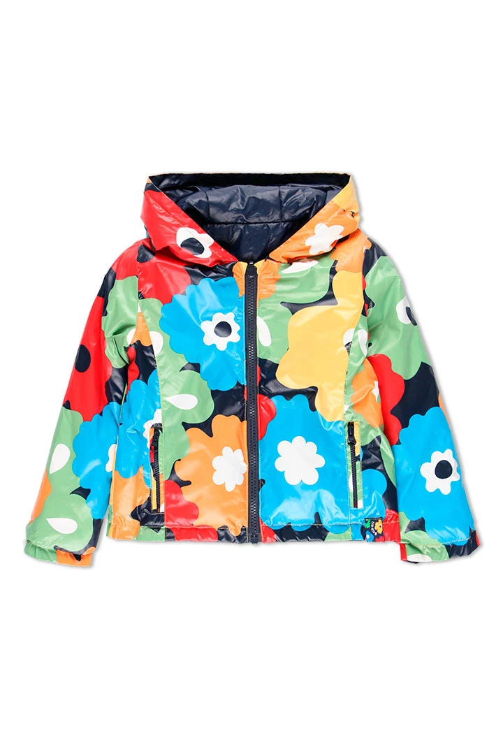 Parka en toile technique pour fille