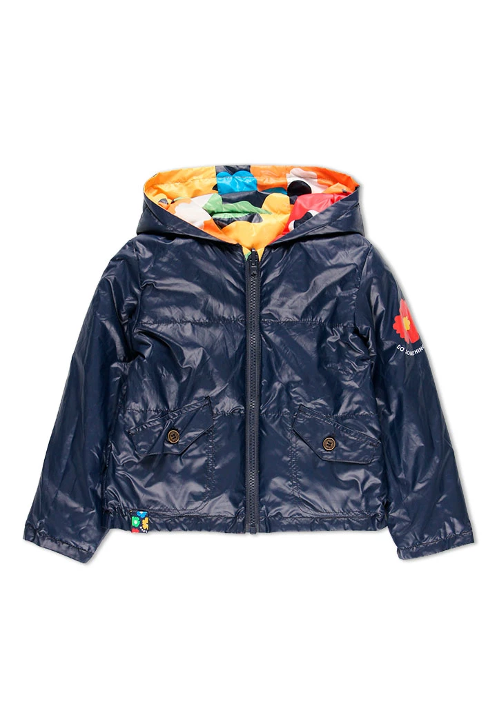 Parka en toile technique pour fille