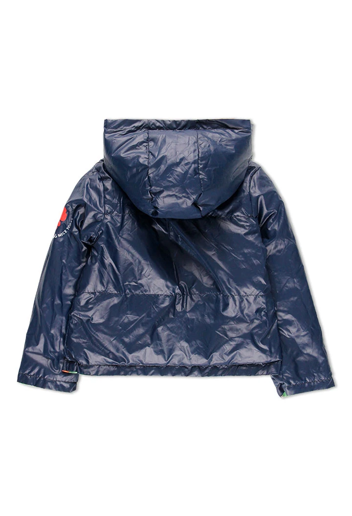 Parka en toile technique pour fille