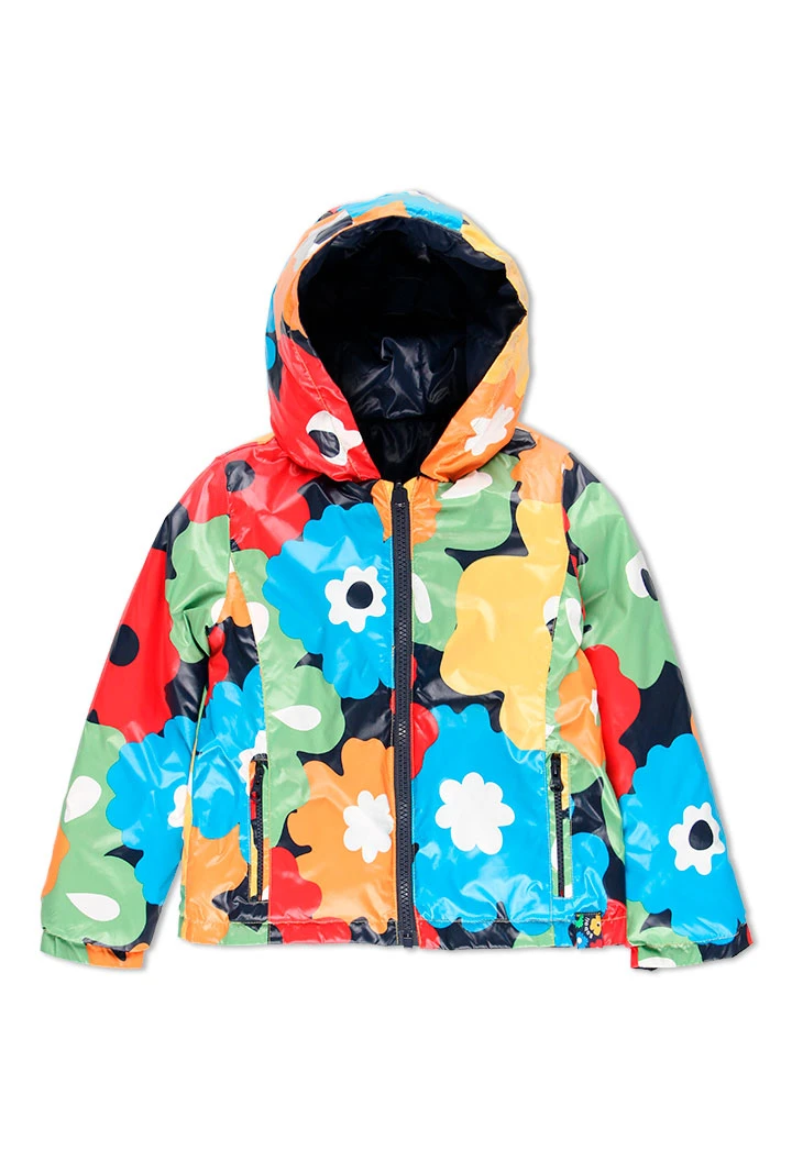 Parka en toile technique pour fille