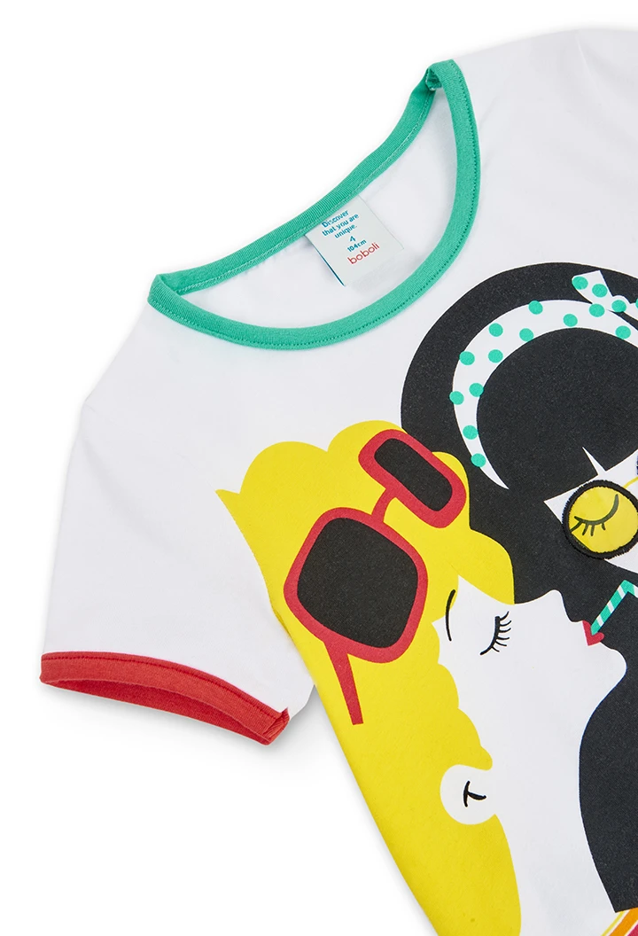 T-Shirt stretch pour fille