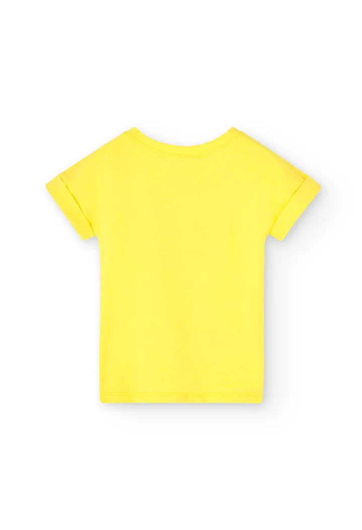 Camiseta punto elástico "juice" de niña