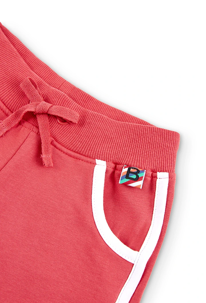 Short felpa elástica para menina