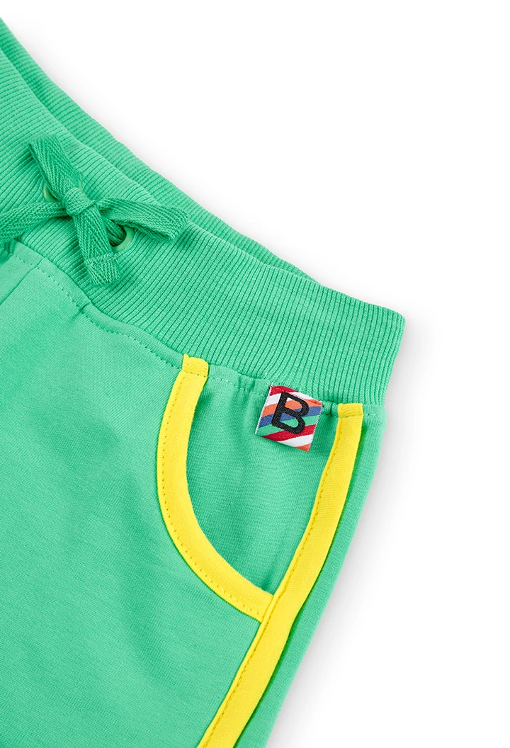 Short felpa elástica para menina