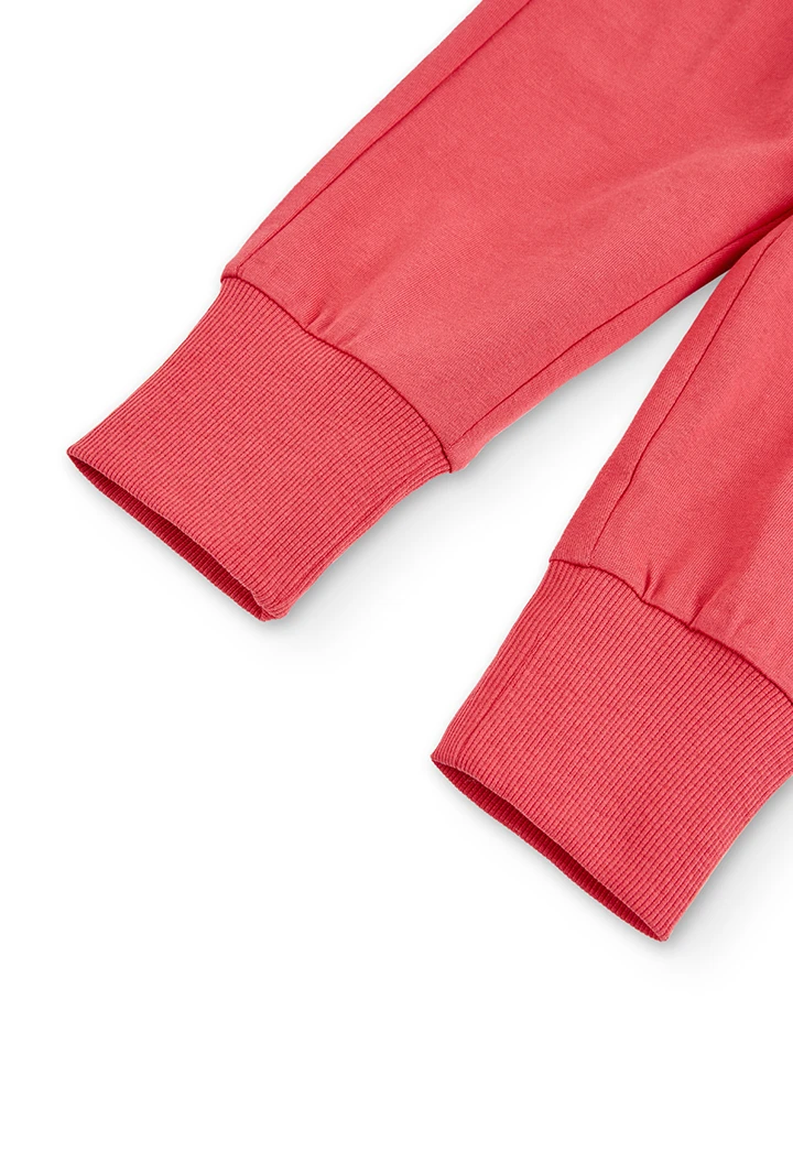 Calças malha para menina