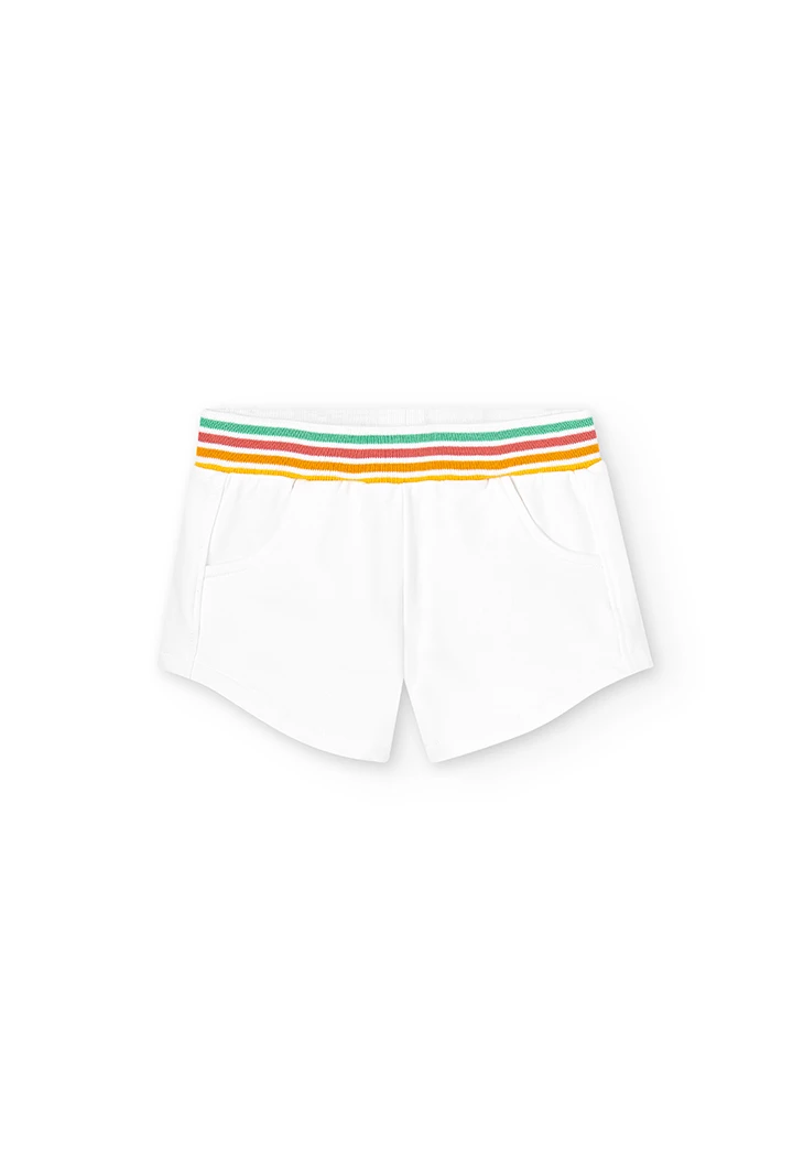 Short en molleton stretch pour fille