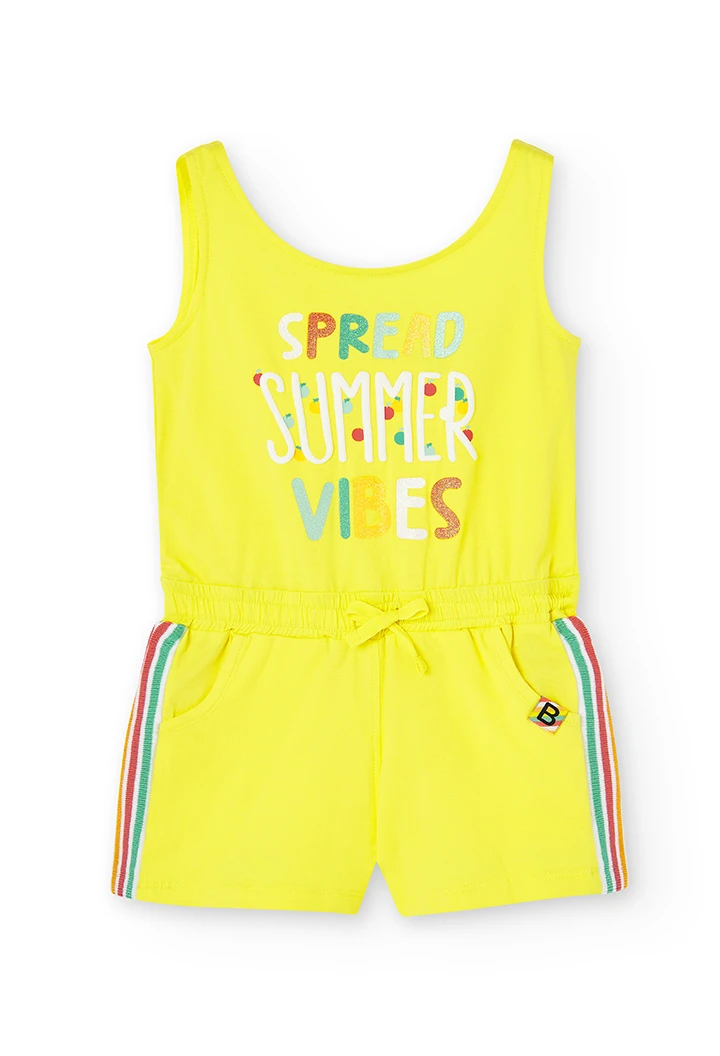 Salopette stretch pour fille