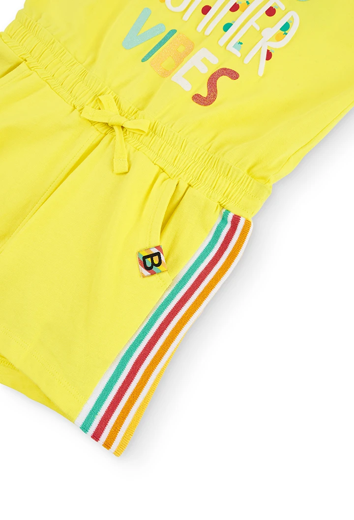 Stretch jumpsuit for girl
