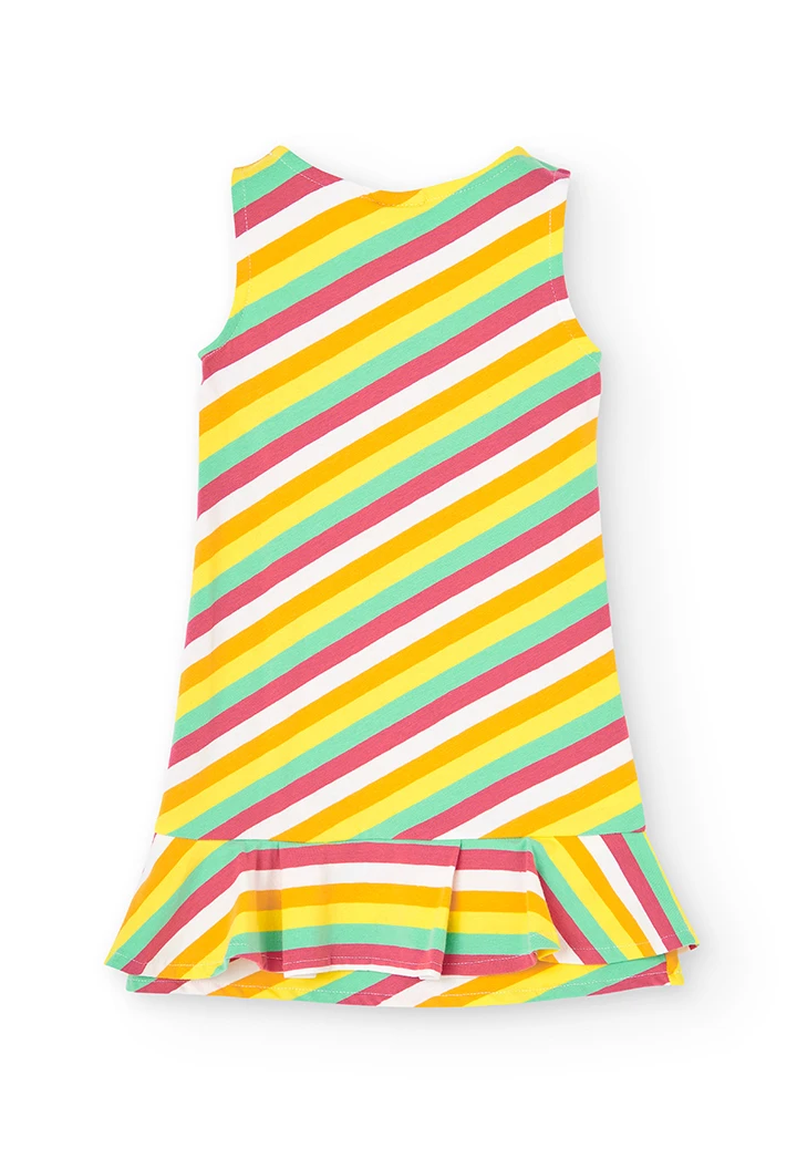Kleid gestrickt gestreift für mädchen
