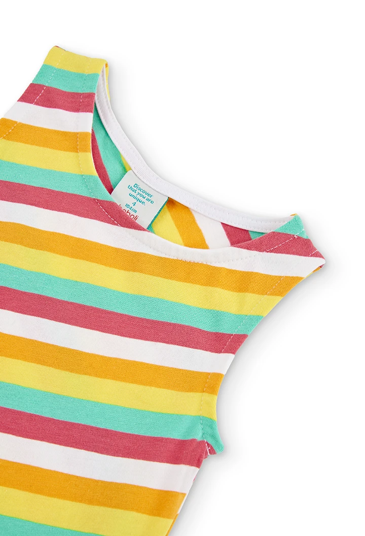 Robe à rayures pour fille