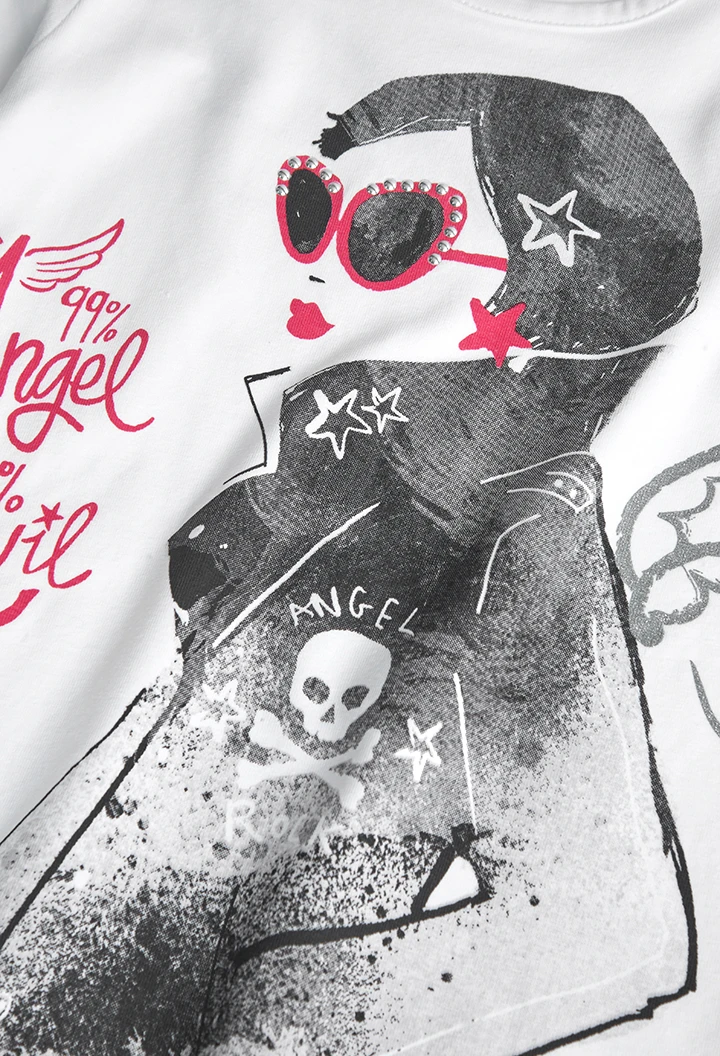 T-Shirt stretch pour fille