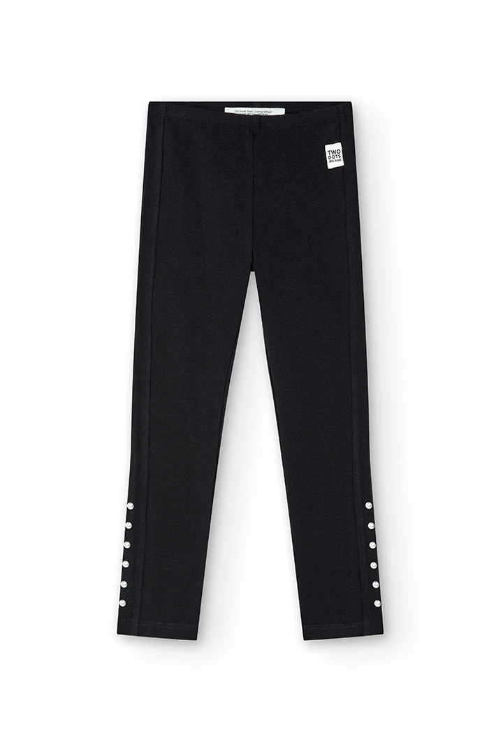 Stretch knit leggings for girl