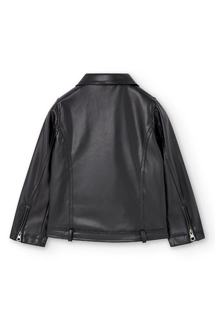 Veste cuir synthétique pour fille