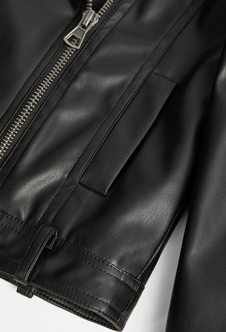 Veste cuir synthétique pour fille