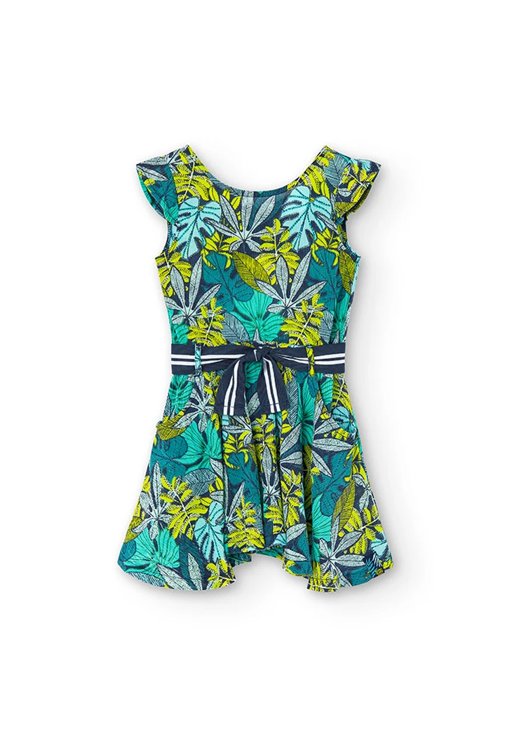 Robe en bambula pour fille imprimée