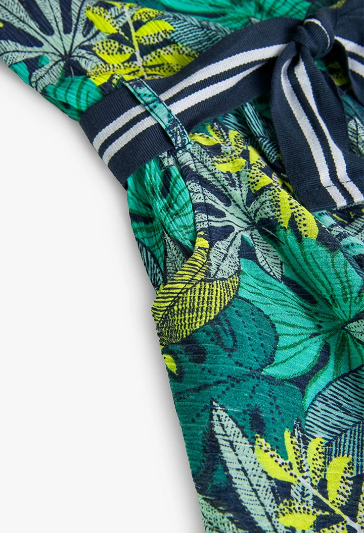 Robe en bambula pour fille imprimée