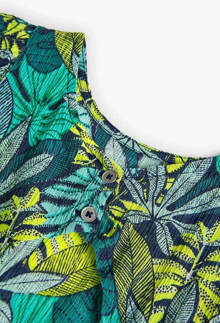 Robe en bambula pour fille imprimée