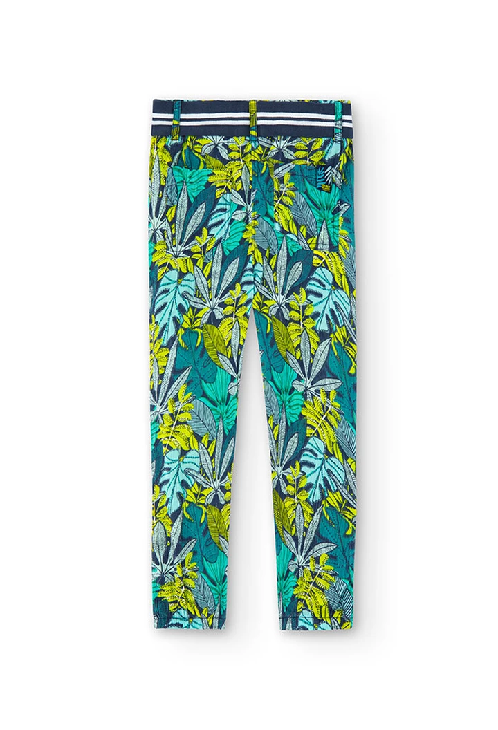 Pantalon bambula imprimé pour fille