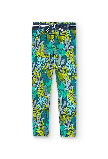Boy\'s printed bamboo trousers