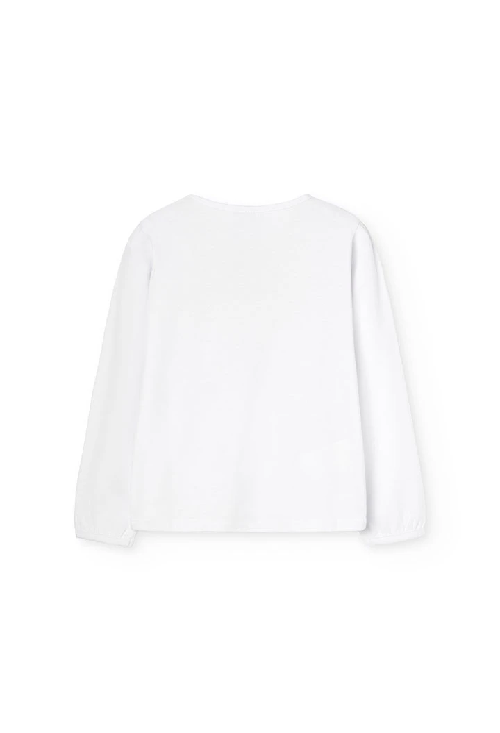 T-shirt  pour fille en blanc