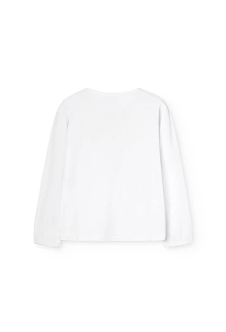 T-shirt  pour fille en blanc