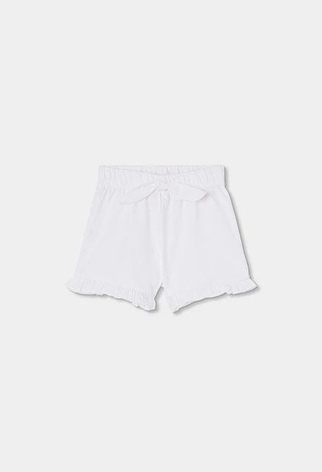 Short algodón color blanco