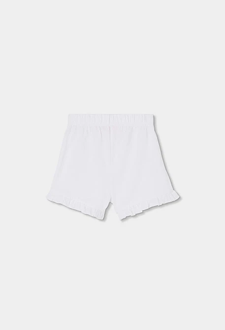 Short algodón color blanco