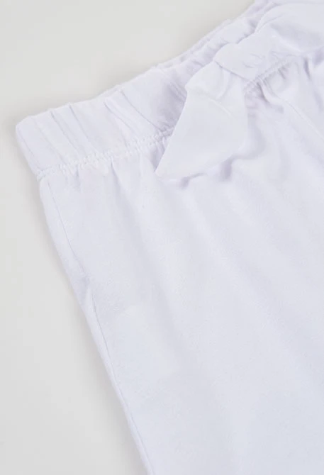 Short cotone colore bianco