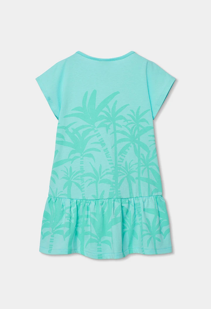 Vestido de malha azul