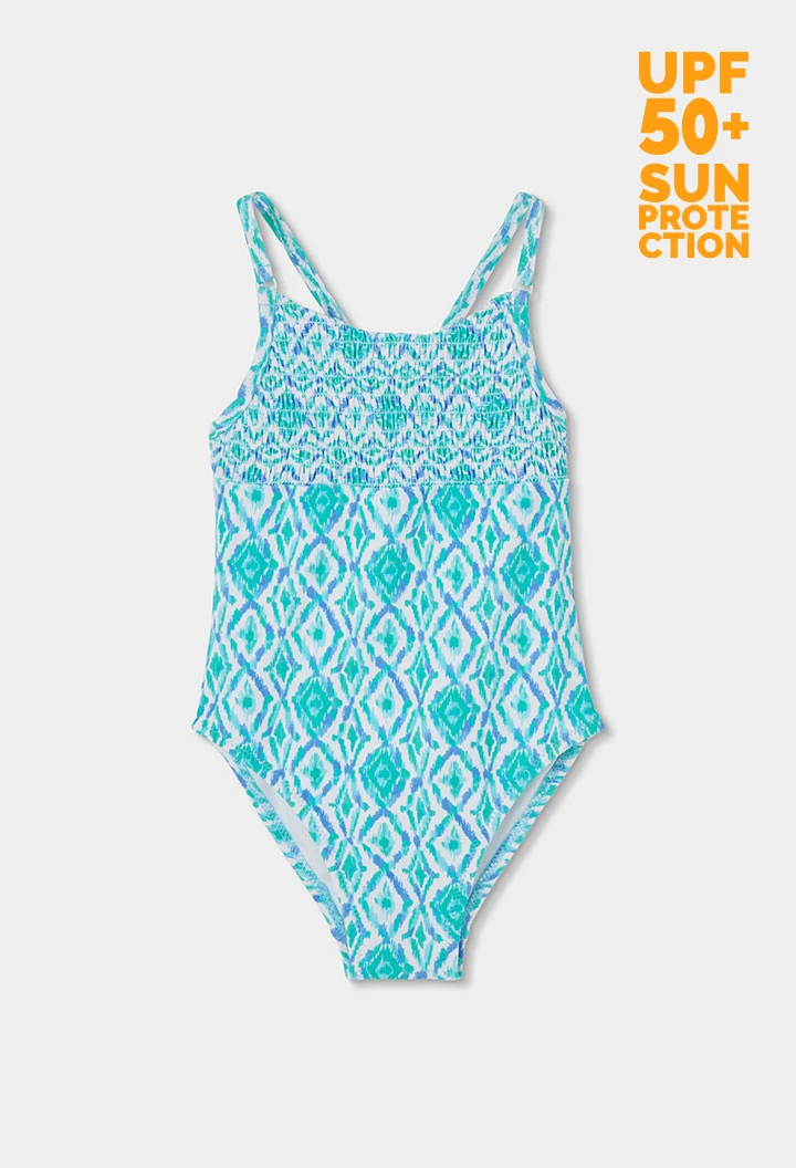 Fato de banho estampado menina UPF50+