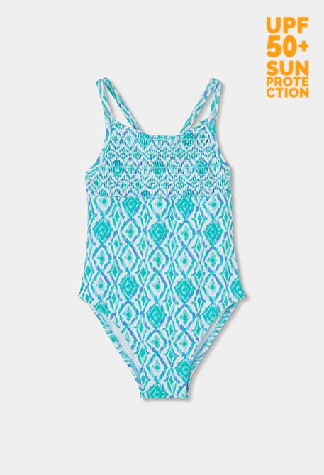 Costume da bagno stampato bambina UPF50+