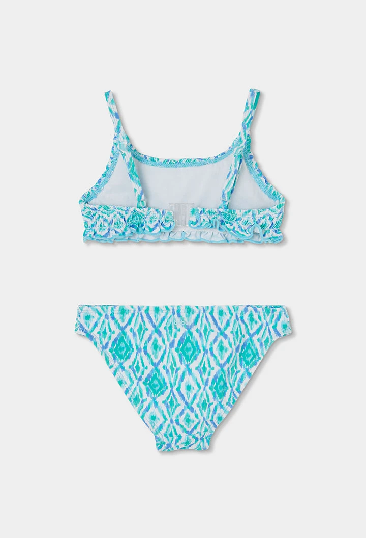 Bikini stampato blu