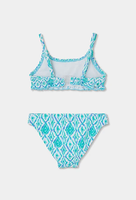 Bikini stampato blu UPF50+