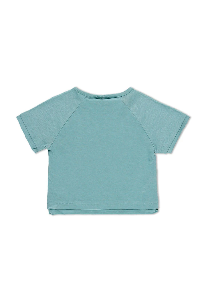 T-Shirt tricot flame pour fille - organique