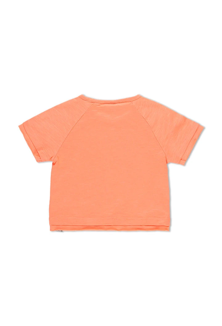 T-Shirt tricot flame pour fille - organique