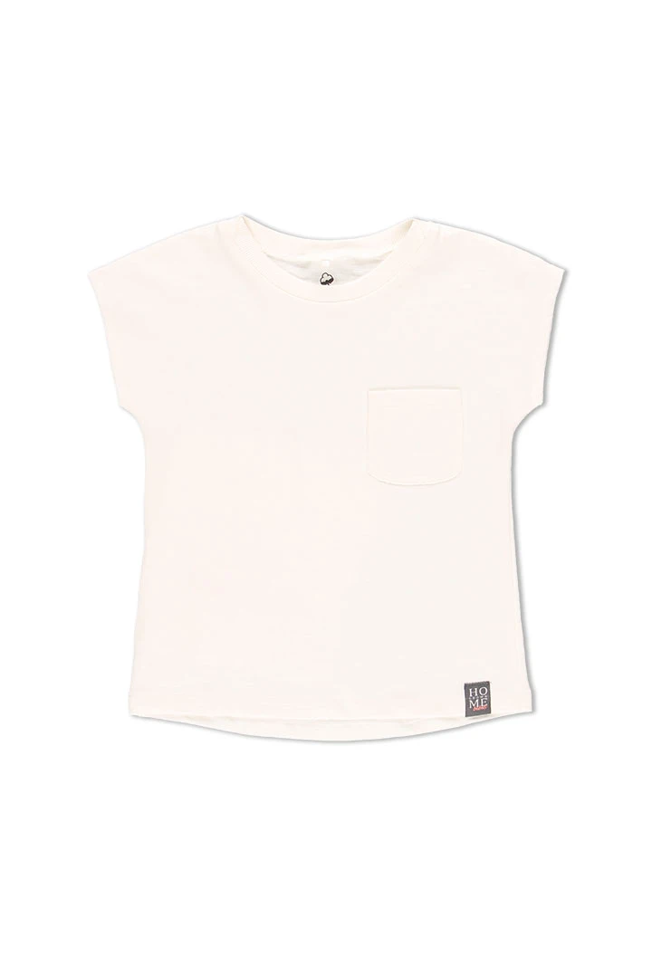 T-Shirt tricot flame pour fille - organique