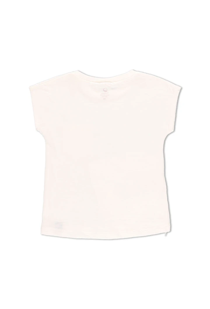 T-Shirt tricot flame pour fille - organique