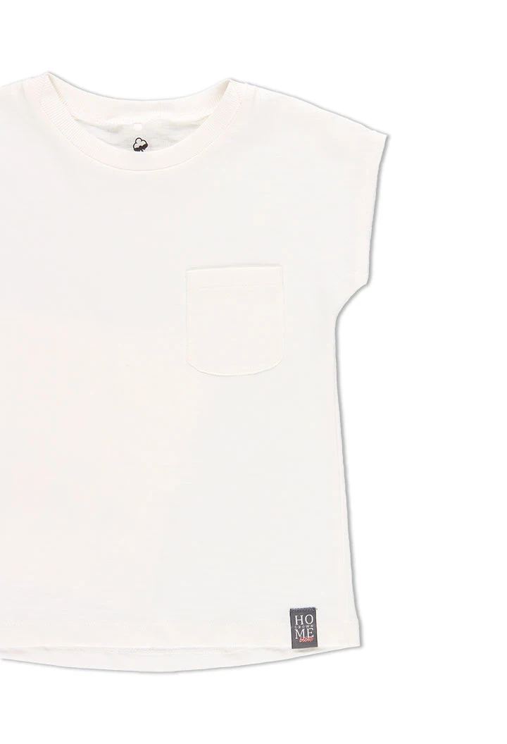 T-Shirt tricot flame pour fille - organique