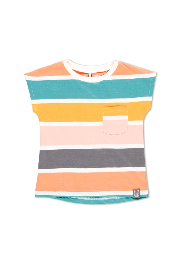 T-Shirt tricot flame pour fille - organique