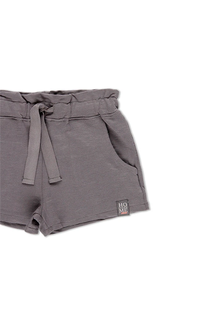 Short en molleton flame pour fille - organique