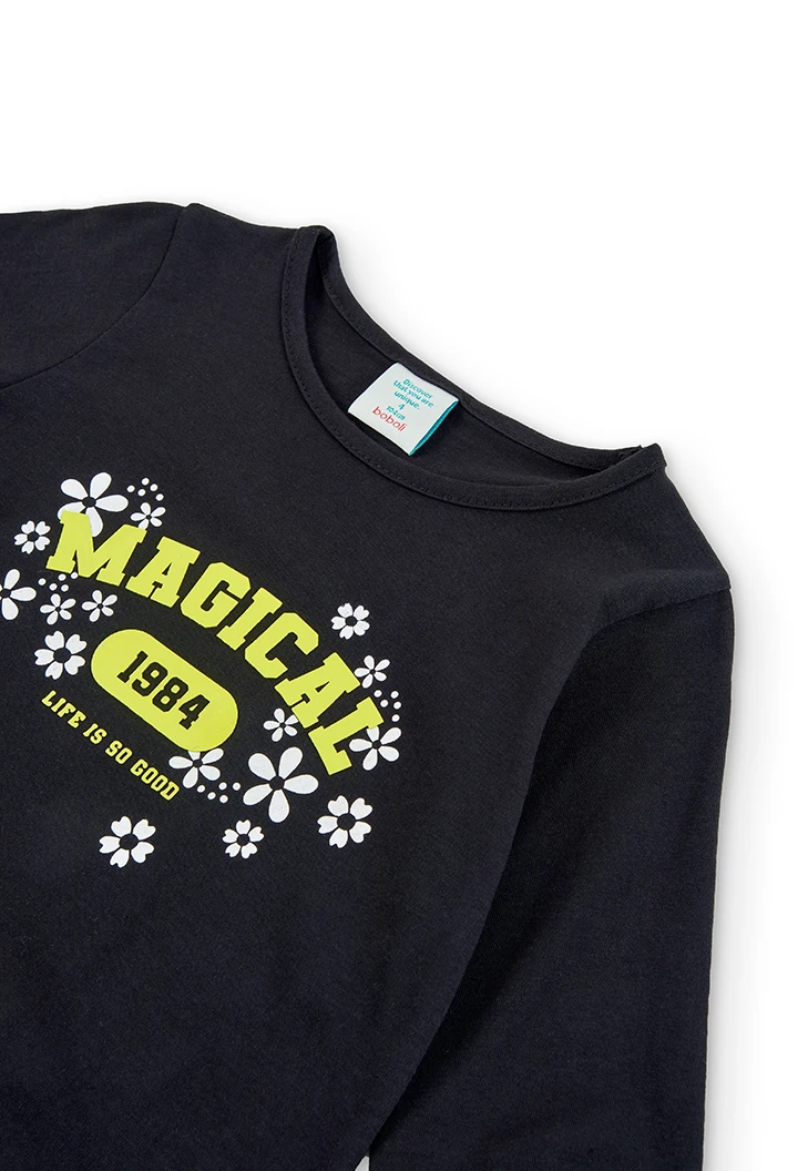 Camiseta malha "1984" para menina