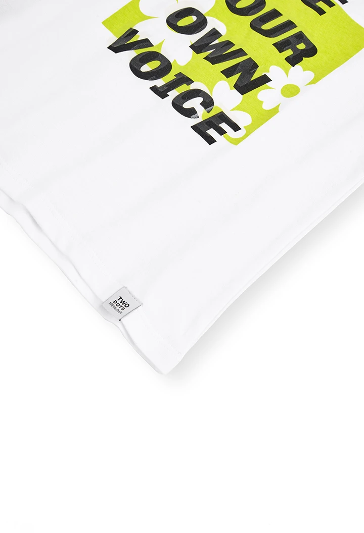 Camiseta malha para menina