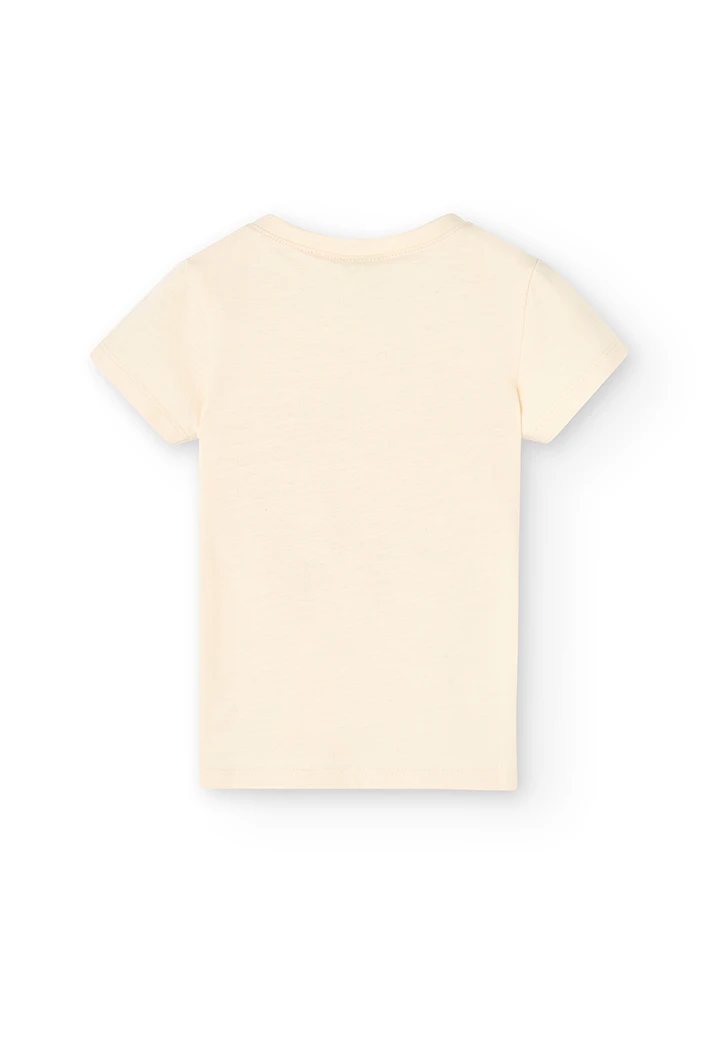 T-Shirt tricot col v pour fille