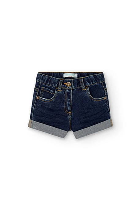 Short en jean stretch pour fille