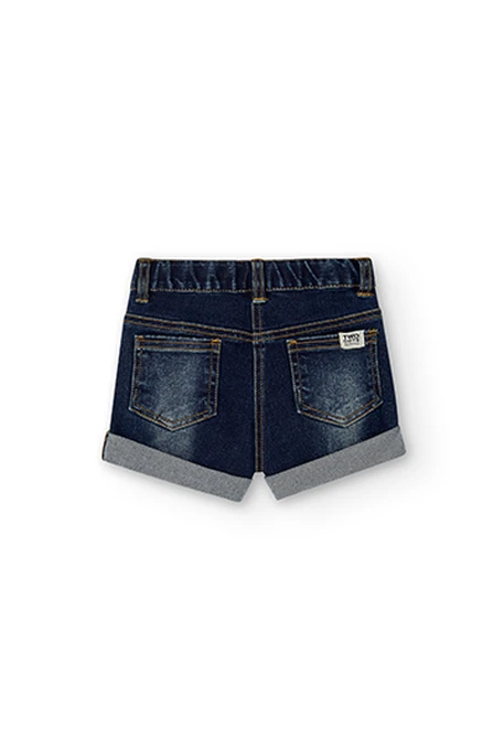 Short en jean stretch pour fille