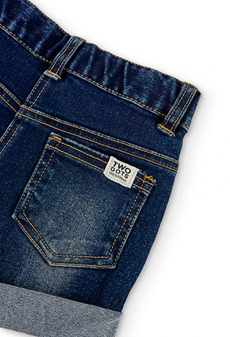 Short en jean stretch pour fille