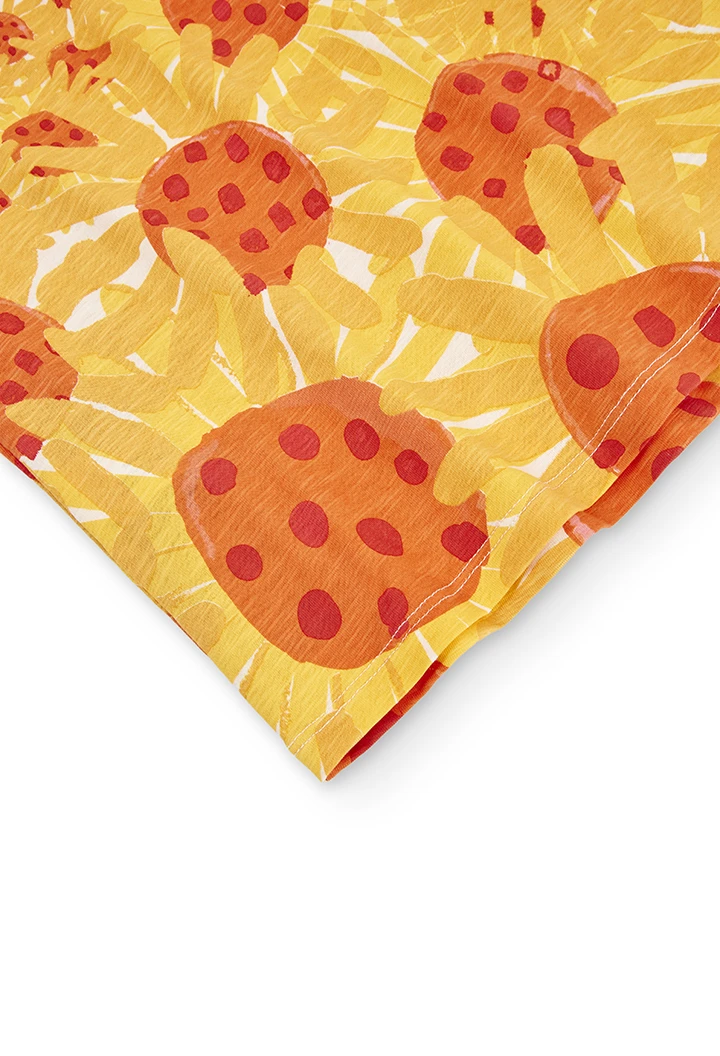 Vestit punt flamé estampat de nena