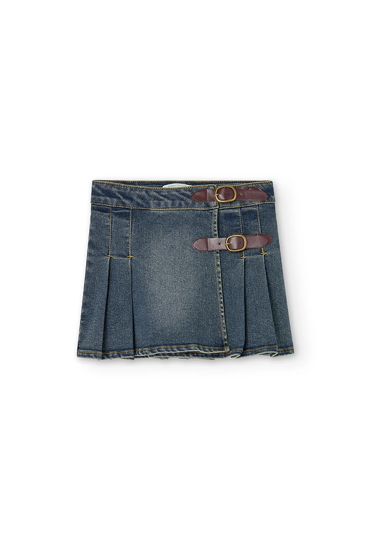 Faldilla denim elàstic de nena
