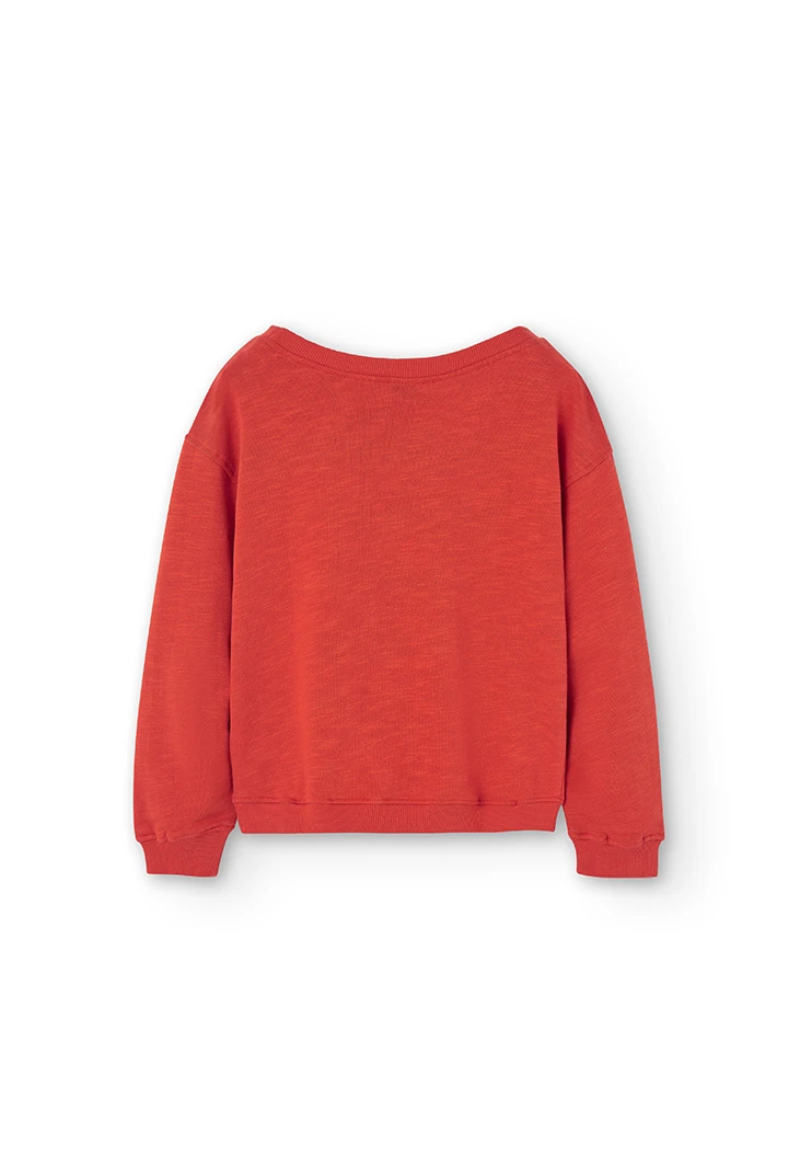 Sweat en molleton flame pour fille