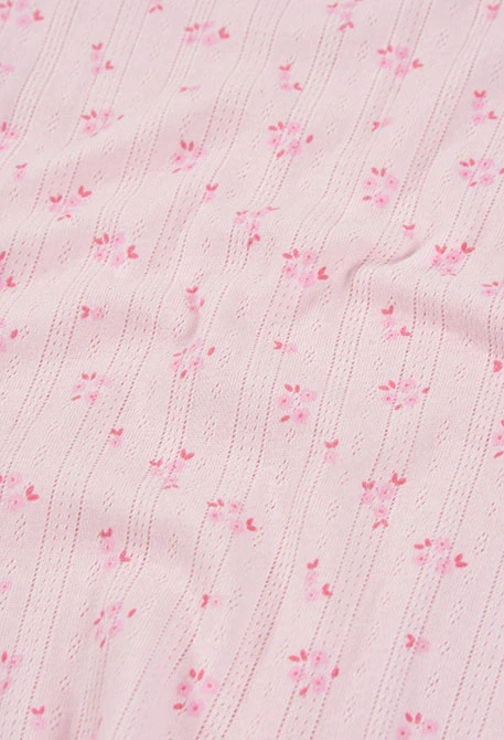 Rosa gemustertes Mädchenpyjama